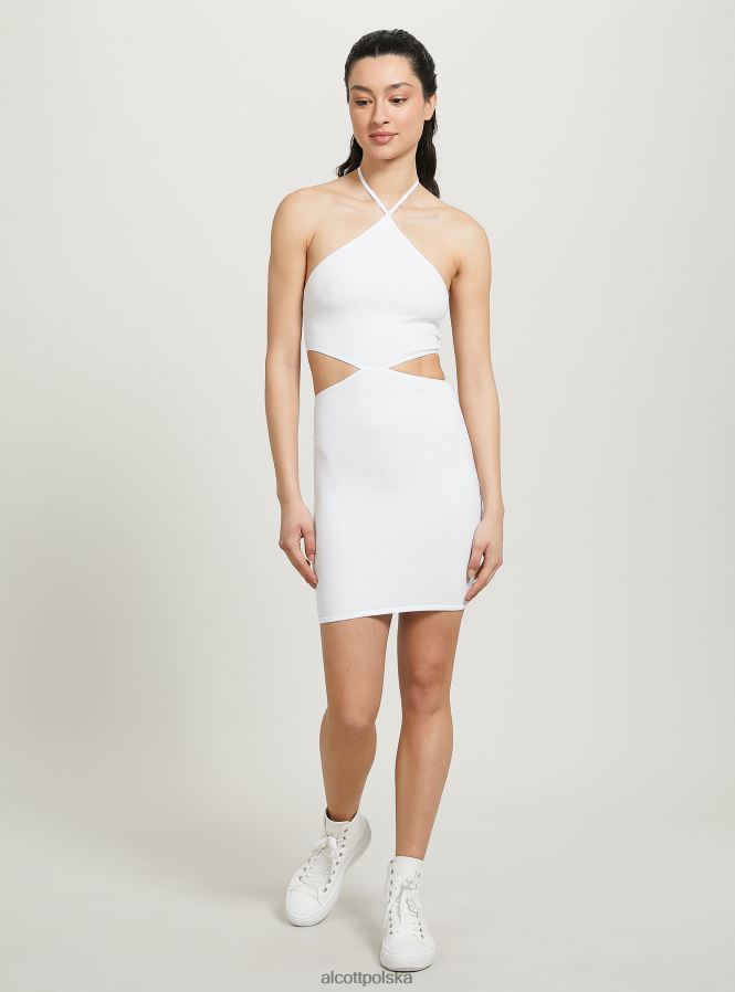 odzież Alcott wycięta sukienka z dekoltem typu halter bk1 czarny kobiety 2TXFF6428