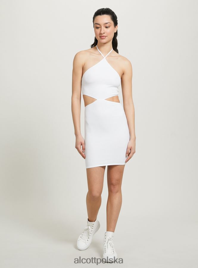 odzież Alcott wycięta sukienka z dekoltem typu halter bk1 czarny kobiety 2TXFF6428