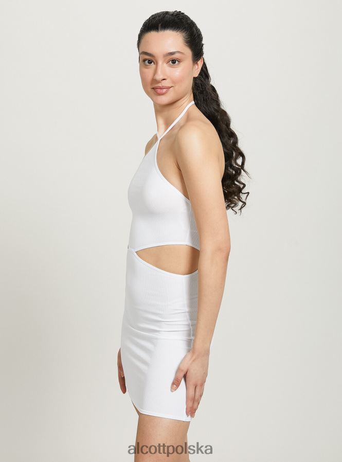 odzież Alcott wycięta sukienka z dekoltem typu halter bk1 czarny kobiety 2TXFF6428