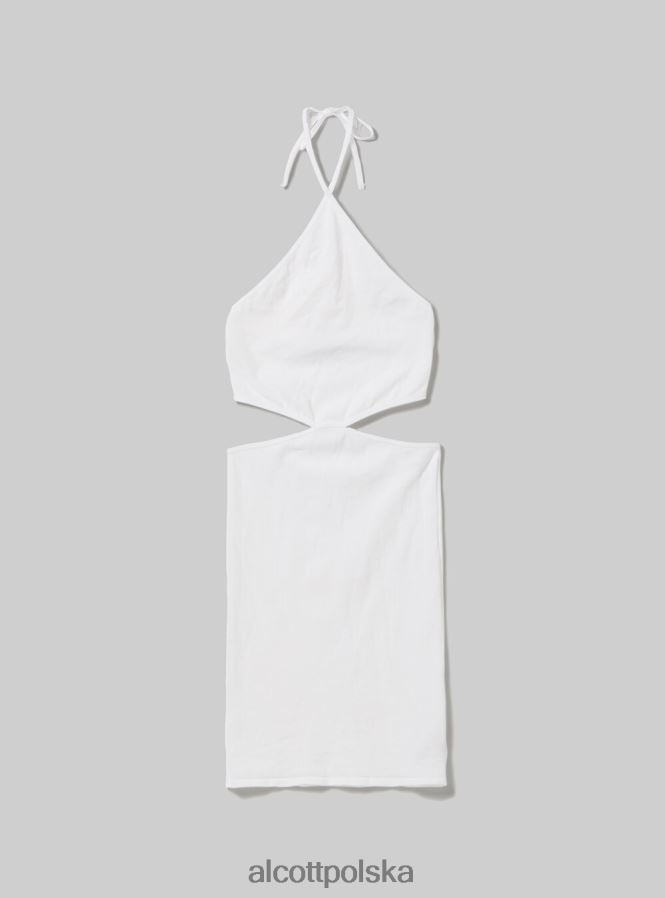 odzież Alcott wycięta sukienka z dekoltem typu halter bk1 czarny kobiety 2TXFF6428