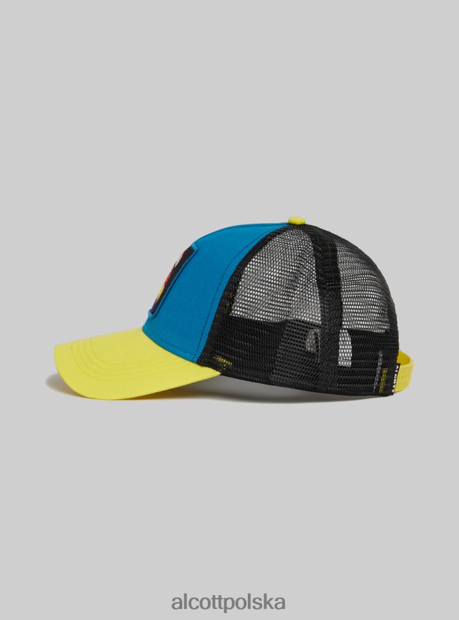 Akcesoria Alcott Łatka Cappello Trucker Con bk1 czarny mężczyźni 2TXFF61111