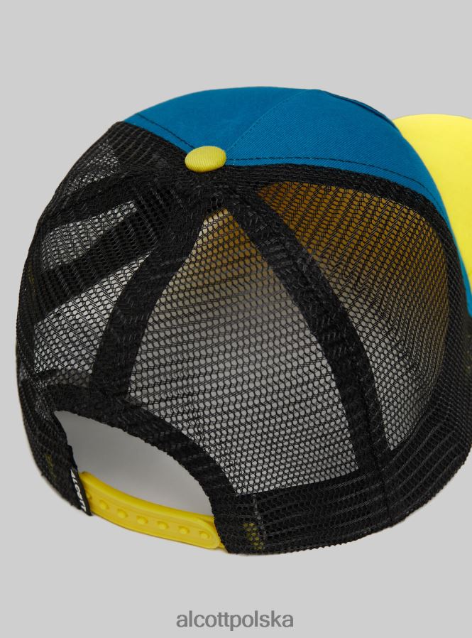 Akcesoria Alcott Łatka Cappello Trucker Con bk1 czarny mężczyźni 2TXFF61111