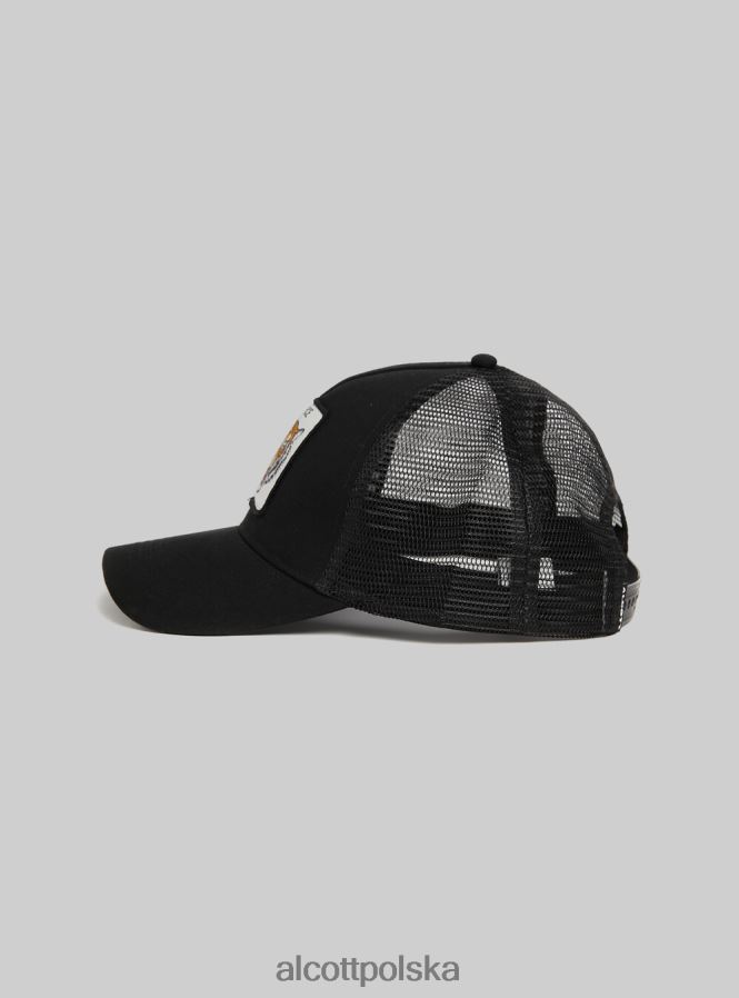 Akcesoria Alcott Łatka Cappello Trucker Con bk1 czarny mężczyźni 2TXFF61207