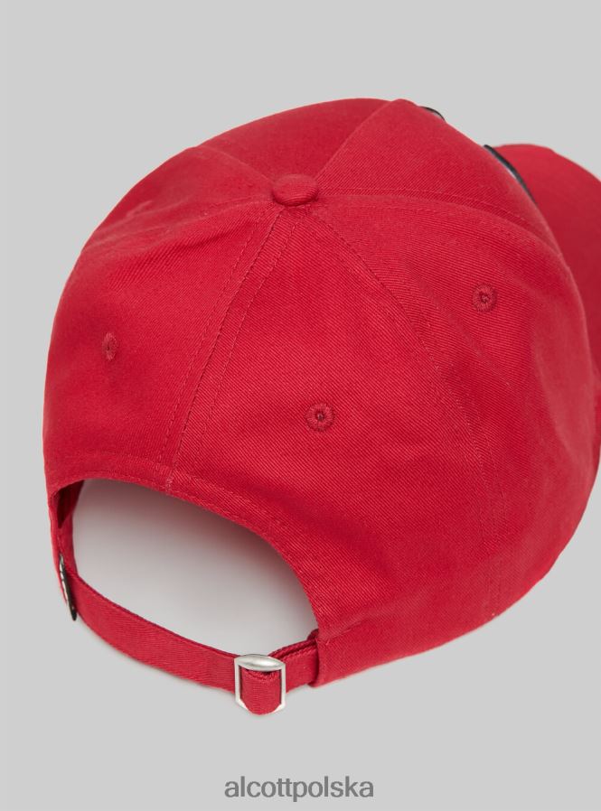 Akcesoria Alcott cappello con visiera e con patch rd2 czerwony średni mężczyźni 2TXFF6655