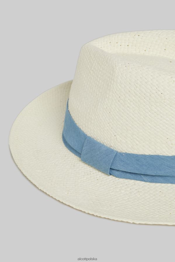 Akcesoria Alcott cappello intrecciato wh2 biały mężczyźni 2TXFF6699