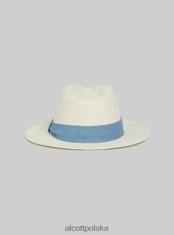 Akcesoria Alcott cappello intrecciato wh2 biały mężczyźni 2TXFF6699
