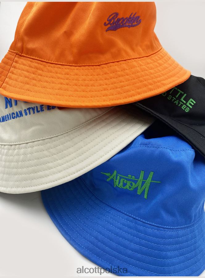 Akcesoria Alcott cappello pescatore z ricamo c330 pomarańczowy mężczyźni 2TXFF6577