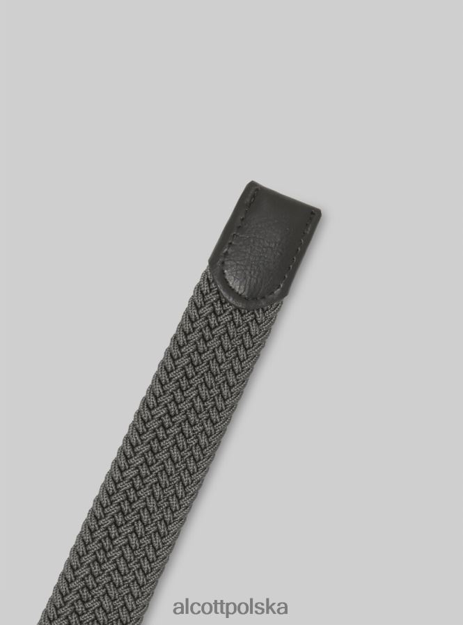 Akcesoria Alcott cintura intrecciata bk1 czarny mężczyźni 2TXFF61206