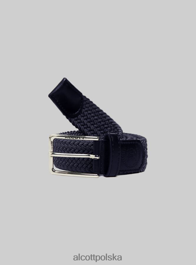 Akcesoria Alcott cintura intrecciata bk1 czarny mężczyźni 2TXFF61210