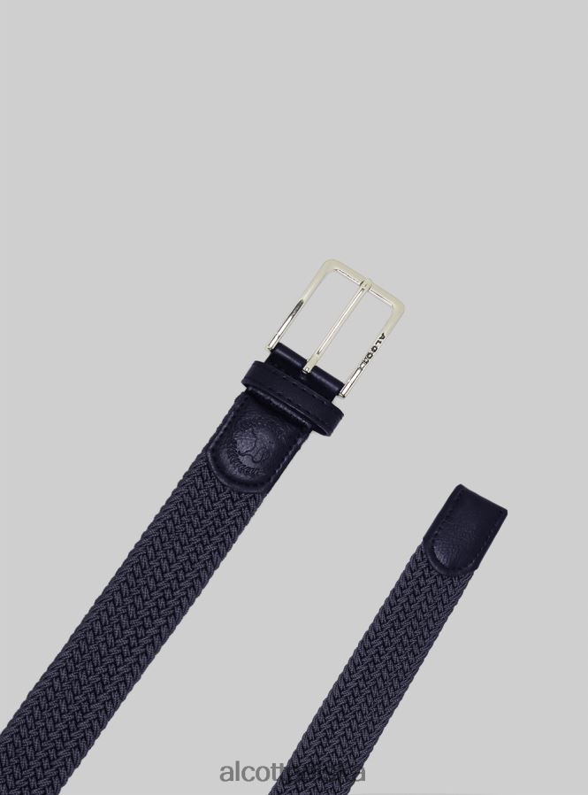 Akcesoria Alcott cintura intrecciata bk1 czarny mężczyźni 2TXFF61210