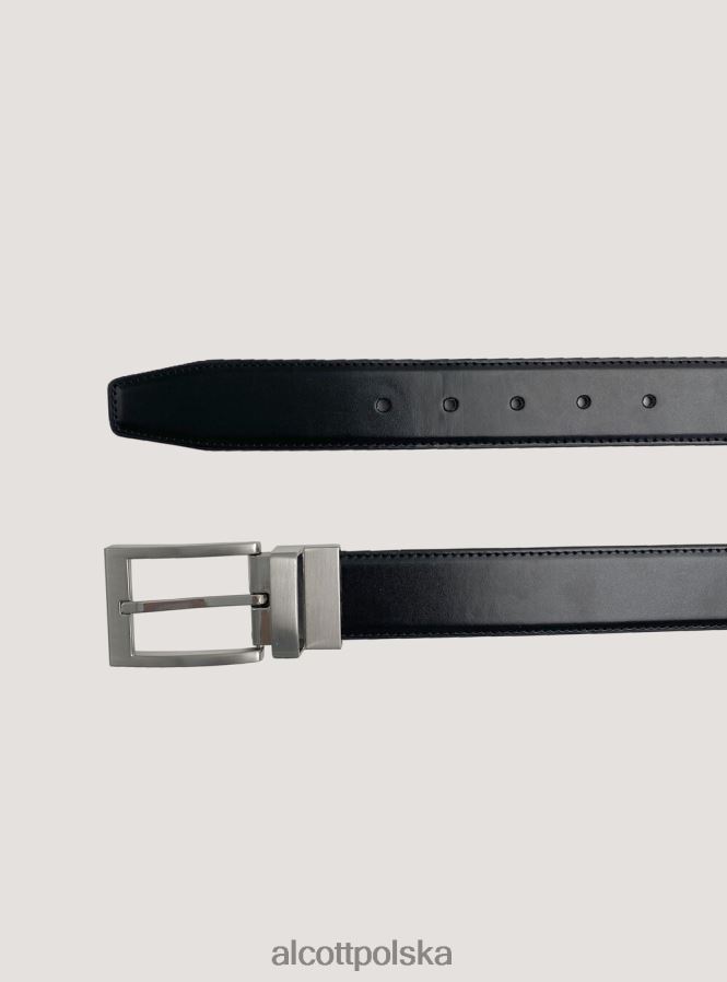 Akcesoria Alcott cintura w pelle odwracalnym bk1 czarny mężczyźni 2TXFF6912