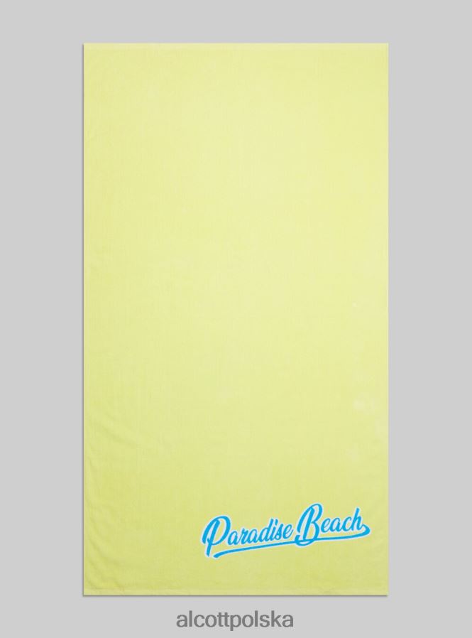 Akcesoria Alcott bawełniany ręcznik plażowy z nadrukiem fpk1 ciemnoróżowe fluo mężczyźni 2TXFF6464