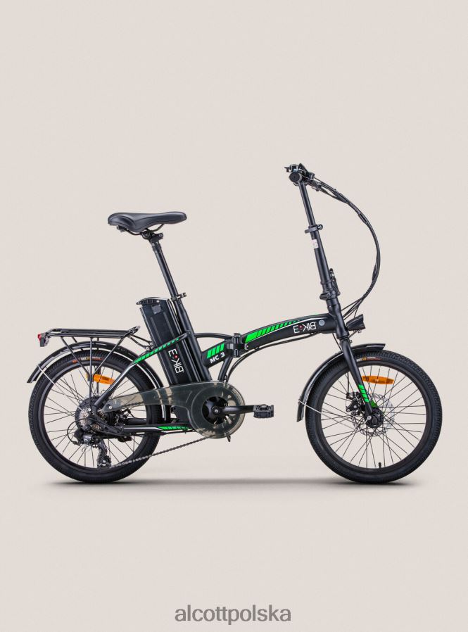 Akcesoria Alcott elektryczny rower składany ebike rks 250w bateria litowa shimano czarny mężczyźni 2TXFF6561