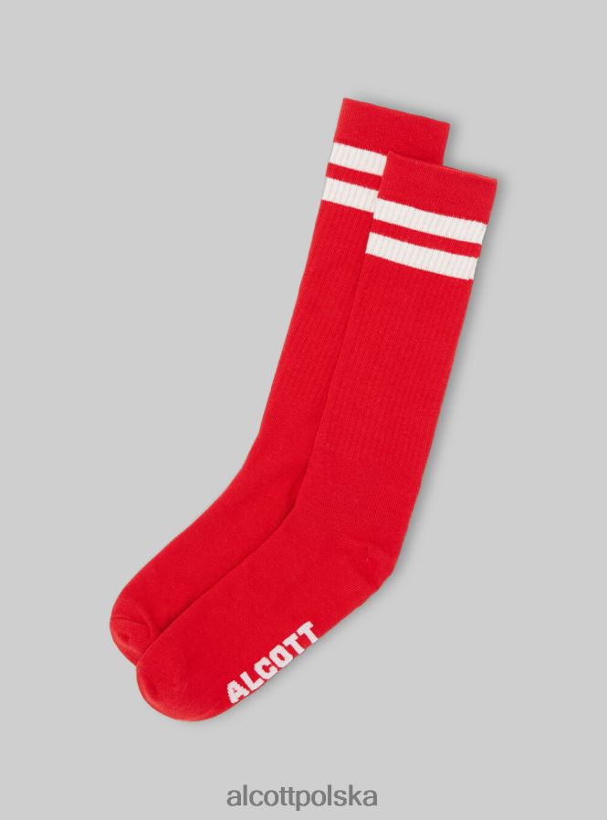 Akcesoria Alcott skarpetki z kontrastowymi paskami bk1 czarny mężczyźni 2TXFF6534