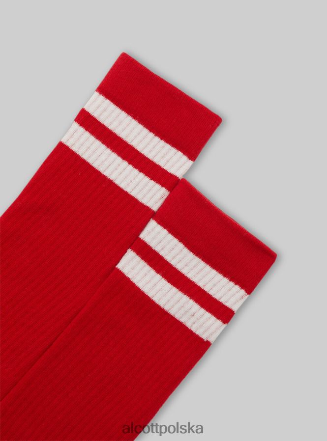 Akcesoria Alcott skarpetki z kontrastowymi paskami bk1 czarny mężczyźni 2TXFF6534