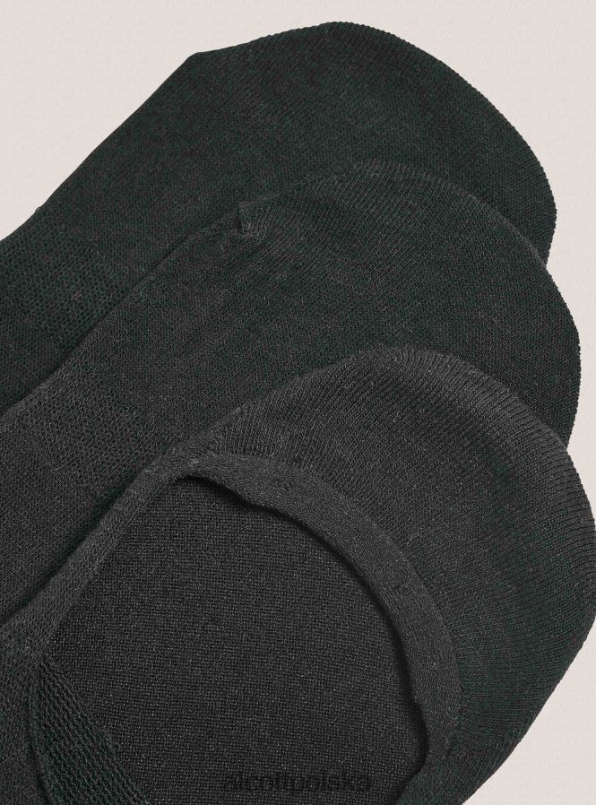 Akcesoria Alcott zestaw 3 par skarpetek na stopy bk1 czarny mężczyźni 2TXFF61046