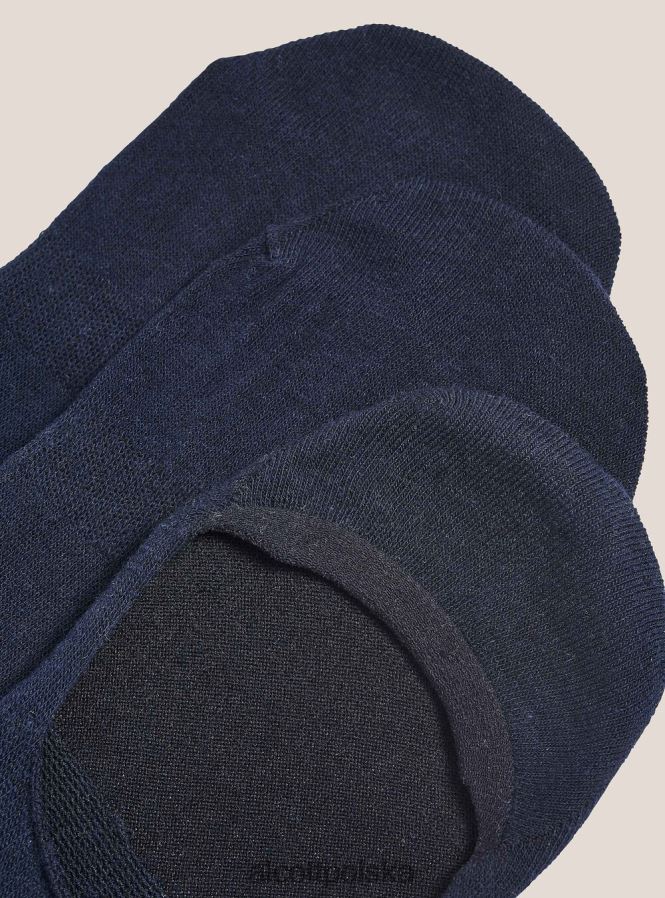 Akcesoria Alcott zestaw 3 par skarpetek na stopy bk1 czarny mężczyźni 2TXFF61109