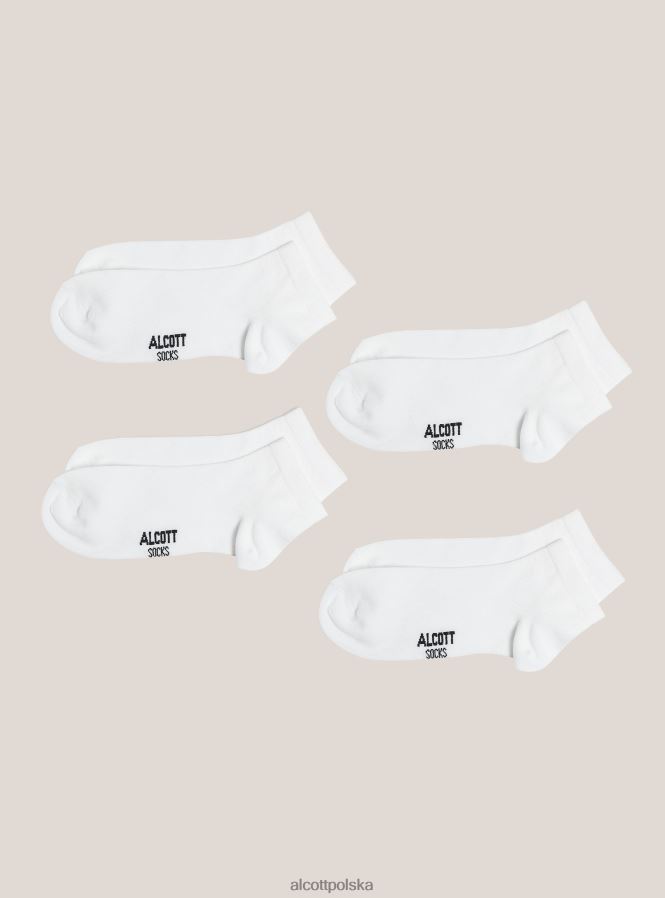 Akcesoria Alcott zestaw 4 par skarpetek z kontrastowymi detalami bk1 czarny mężczyźni 2TXFF61047