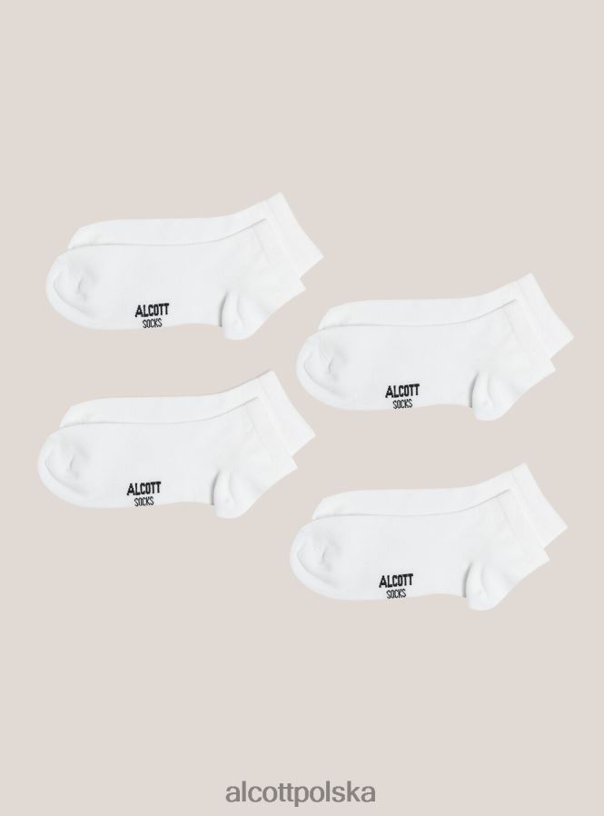 Akcesoria Alcott zestaw 4 par skarpetek z kontrastowymi detalami bk1 czarny mężczyźni 2TXFF61047