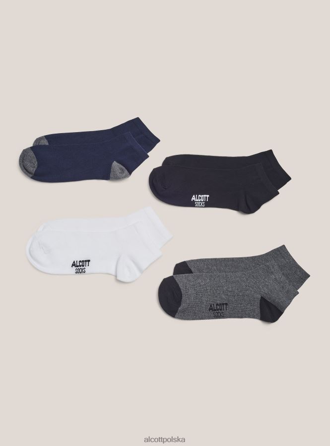 Akcesoria Alcott zestaw 4 podstawowych paia calzini unikalny mężczyźni 2TXFF61184