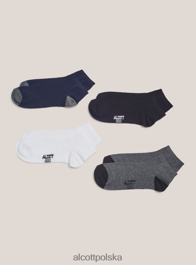 Akcesoria Alcott zestaw 4 podstawowych paia calzini unikalny mężczyźni 2TXFF61184