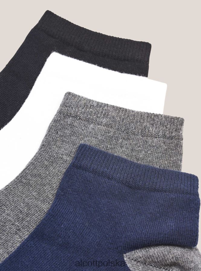 Akcesoria Alcott zestaw 4 podstawowych paia calzini unikalny mężczyźni 2TXFF61184