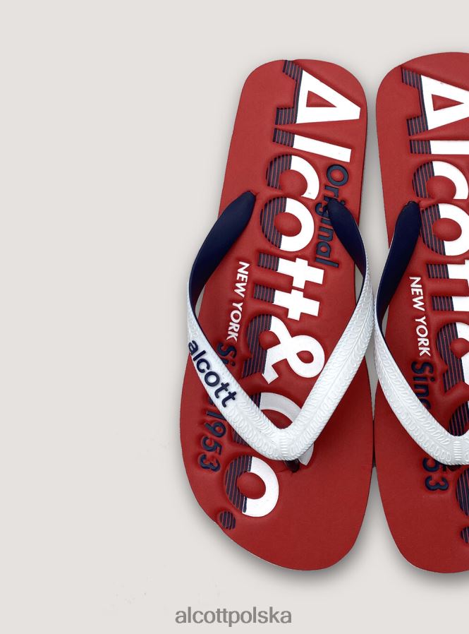 buty Alcott klapki z logo niebieska marynarka wojenna mężczyźni 2TXFF61112