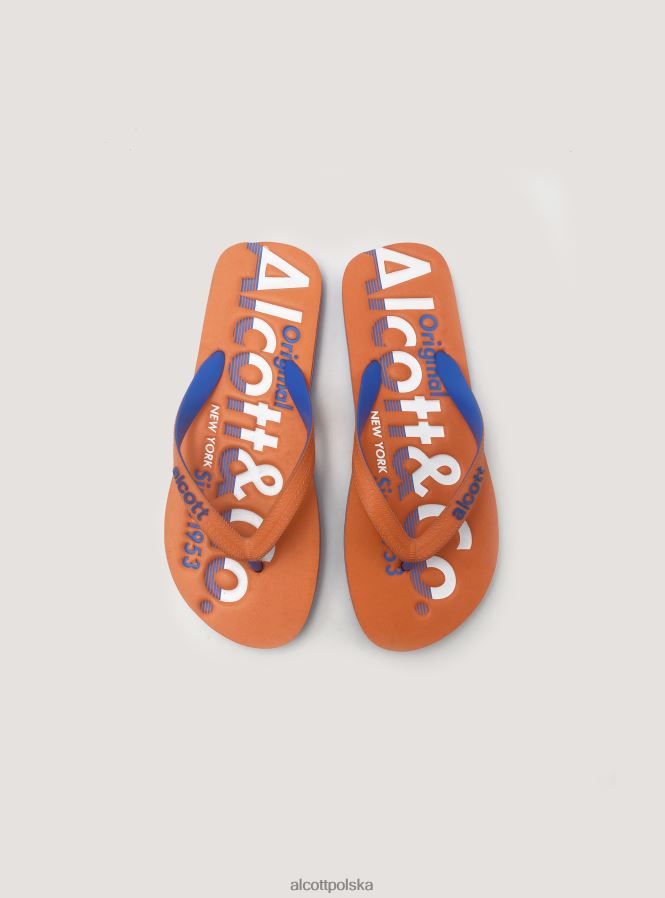 buty Alcott klapki z logo niebieska marynarka wojenna mężczyźni 2TXFF6616