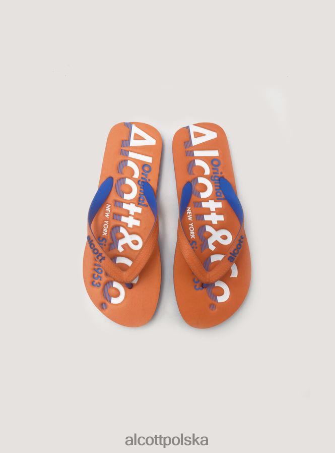 buty Alcott klapki z logo niebieska marynarka wojenna mężczyźni 2TXFF6616