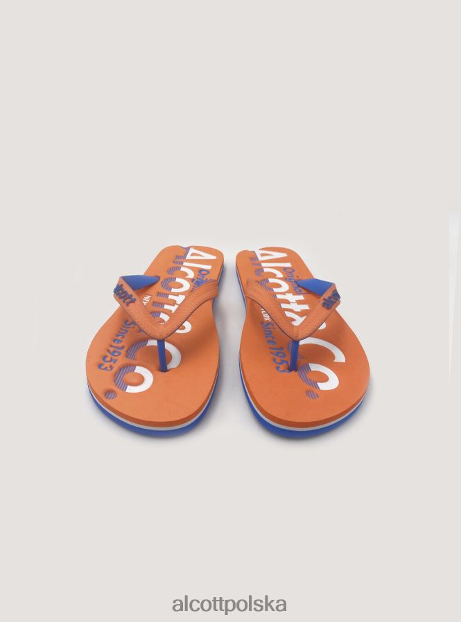 buty Alcott klapki z logo niebieska marynarka wojenna mężczyźni 2TXFF6616