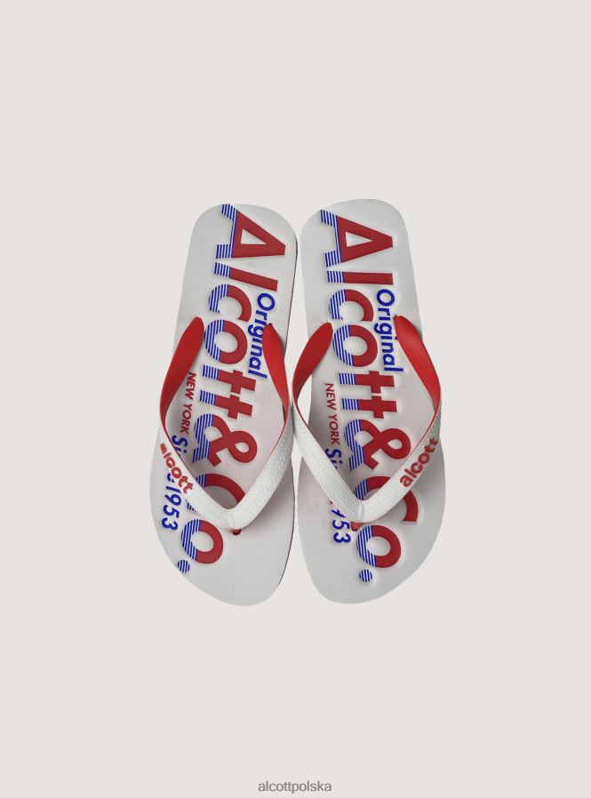 buty Alcott klapki z logo niebieska marynarka wojenna mężczyźni 2TXFF6811