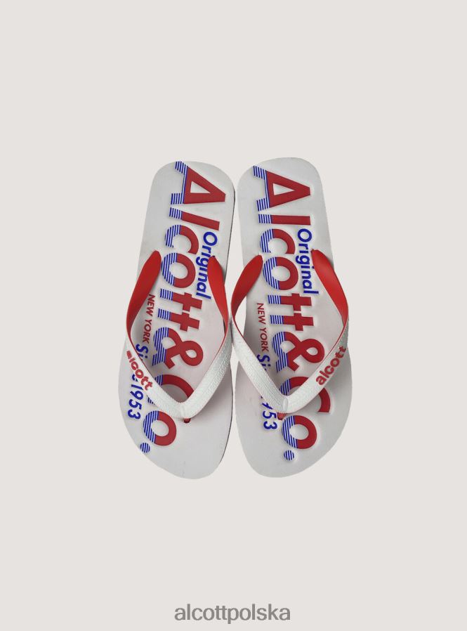 buty Alcott klapki z logo niebieska marynarka wojenna mężczyźni 2TXFF6811