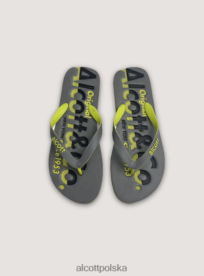 buty Alcott klapki z logo niebieska marynarka wojenna mężczyźni 2TXFF6812