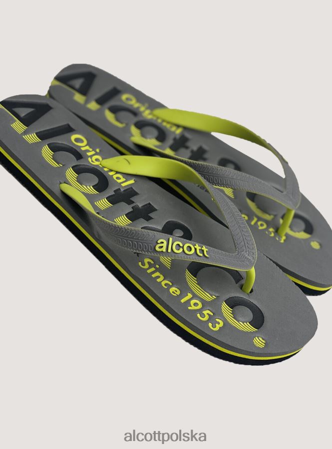 buty Alcott klapki z logo niebieska marynarka wojenna mężczyźni 2TXFF6812