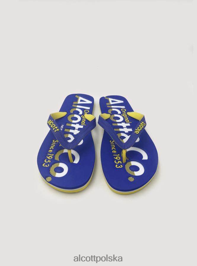 buty Alcott klapki z logo niebieska marynarka wojenna mężczyźni 2TXFF6879