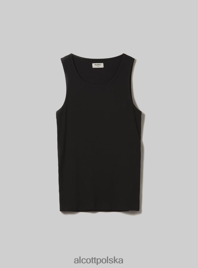 odzież Alcott canotta w żebrze w tinta unita wh1 ecru mężczyźni 2TXFF6620