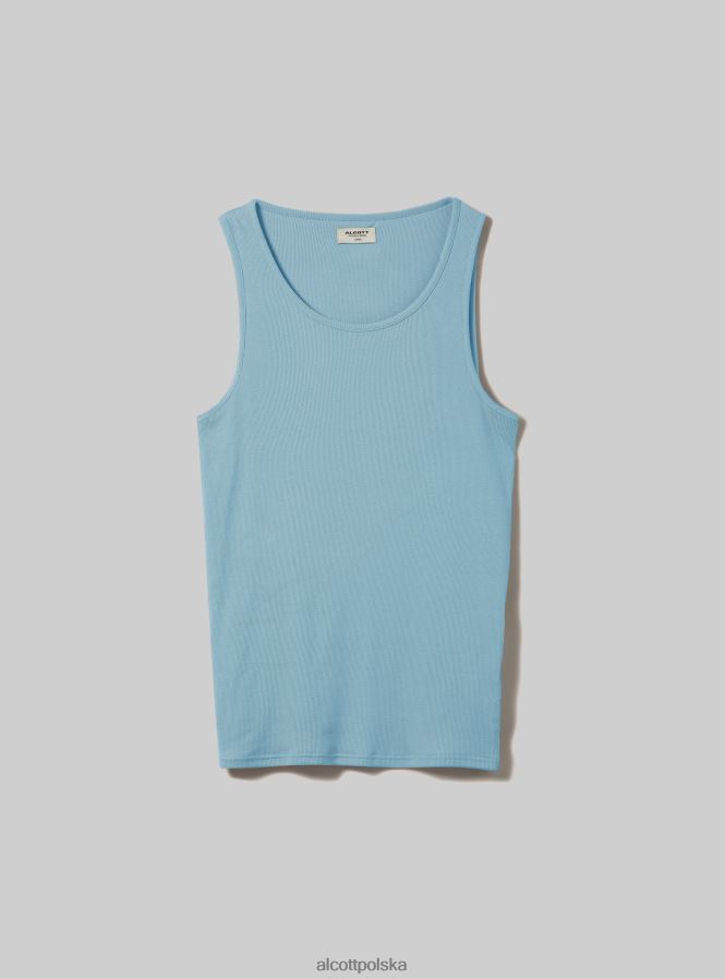 odzież Alcott canotta w żebrze w tinta unita wh1 ecru mężczyźni 2TXFF6888