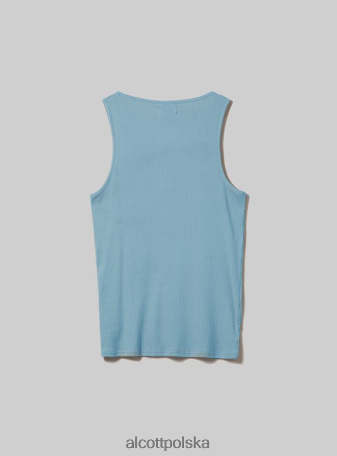 odzież Alcott canotta w żebrze w tinta unita wh1 ecru mężczyźni 2TXFF6888