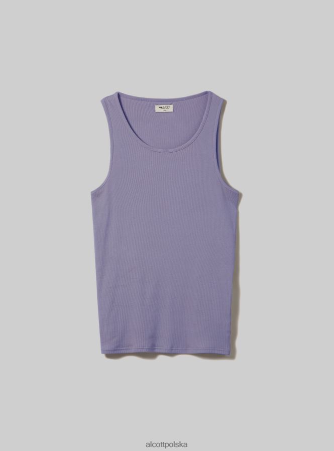 odzież Alcott canotta w żebrze w tinta unita wh1 ecru mężczyźni 2TXFF6929