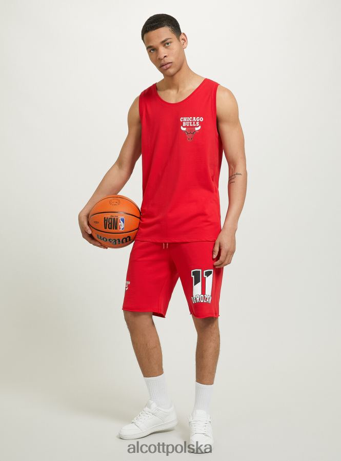 odzież Alcott koszulka NBA rd2 czerwony średni mężczyźni 2TXFF61032