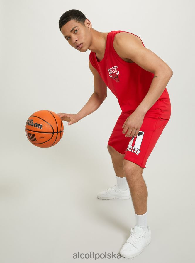 odzież Alcott koszulka NBA rd2 czerwony średni mężczyźni 2TXFF61032