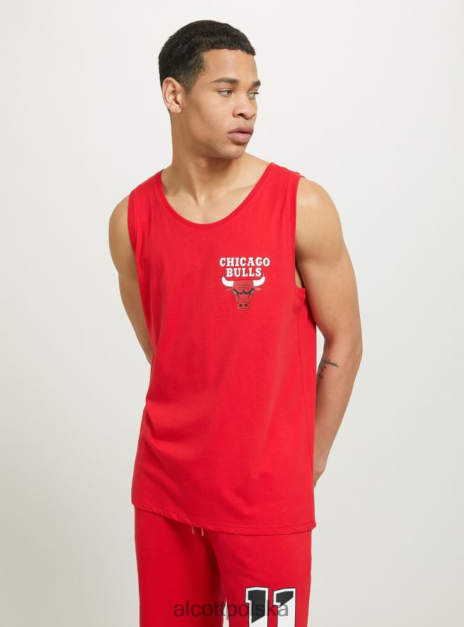 odzież Alcott koszulka NBA rd2 czerwony średni mężczyźni 2TXFF61032