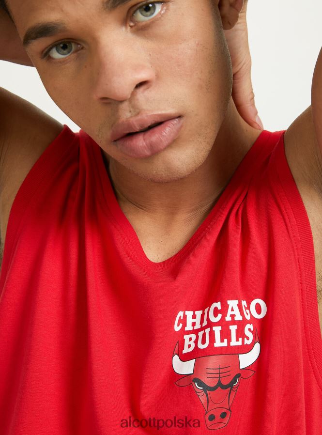 odzież Alcott koszulka NBA rd2 czerwony średni mężczyźni 2TXFF61032