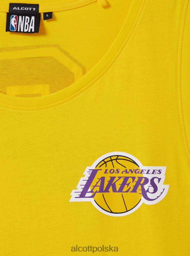 odzież Alcott koszulka NBA tak, żółty średni mężczyźni 2TXFF61100
