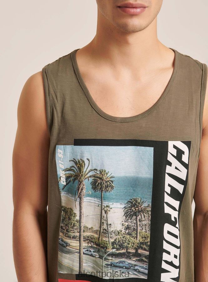 odzież Alcott koszulka z krótkim rękawem i nadrukiem biały mężczyźni 2TXFF61063