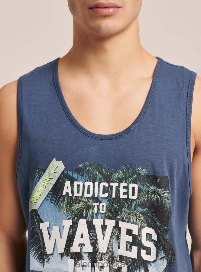 odzież Alcott koszulka z krótkim rękawem i nadrukiem biały mężczyźni 2TXFF61189