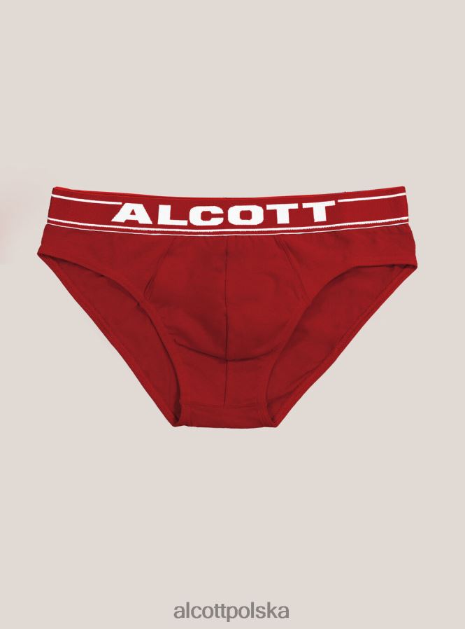 odzież Alcott Elastyczne bawełniane figi z logo bk1 czarny mężczyźni 2TXFF61012