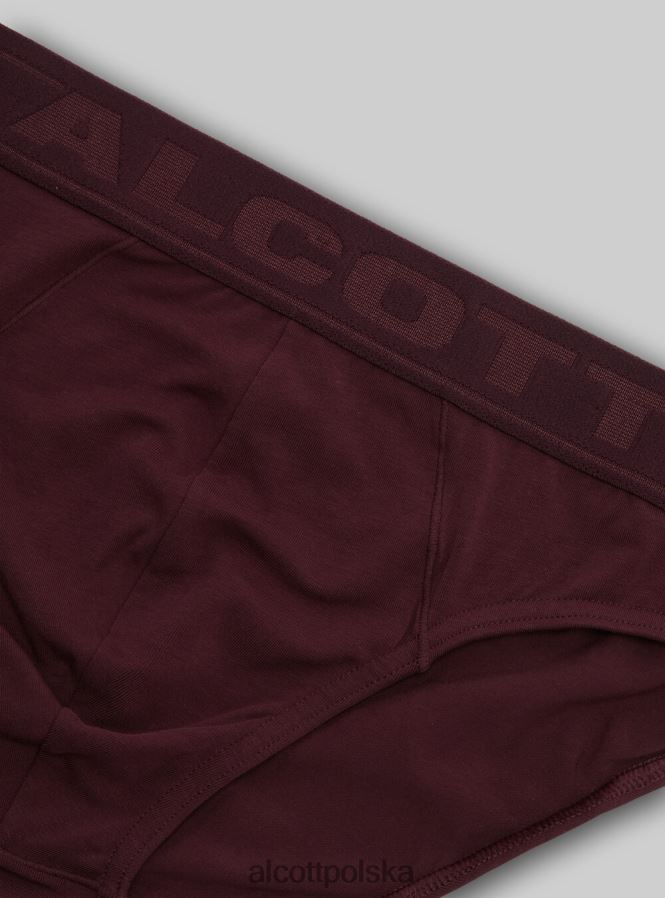 odzież Alcott Elastyczne bawełniane figi z logo bk1 czarny mężczyźni 2TXFF61097