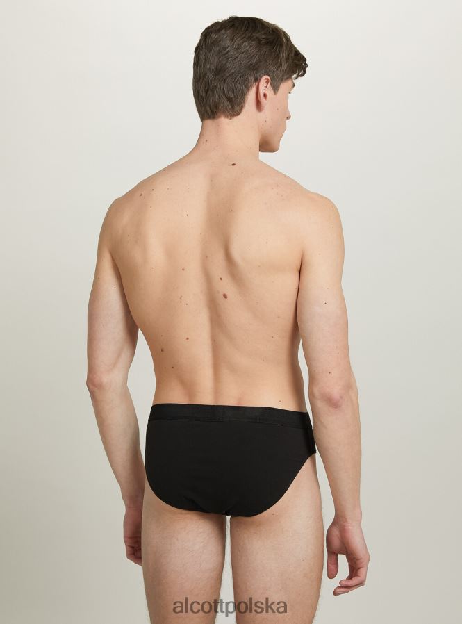 odzież Alcott zestaw 3 par fig bawełnianych ze stretchem bk1/mgy2/mgy1 mężczyźni 2TXFF61003