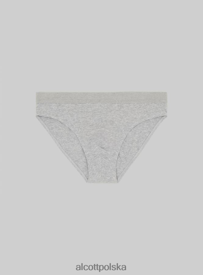 odzież Alcott zestaw 3 par fig bawełnianych ze stretchem bk1/mgy2/mgy1 mężczyźni 2TXFF61089